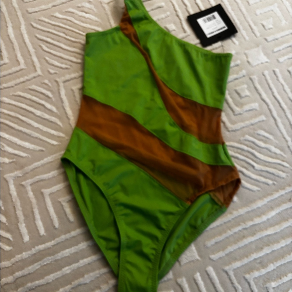Norma Kamali Green One Piece Swimsuit